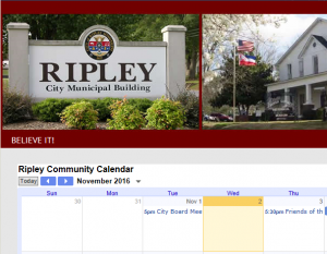 Ripley Events Calendar